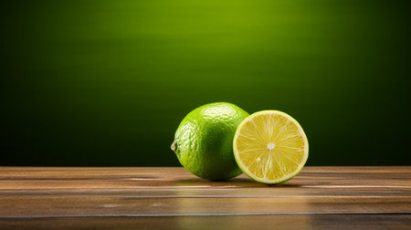 a tantalizing lime, perfectly lit to accentuate its freshness. Ideal for use in culinary blogs, food-related websites, or promotional material. Ample copy space for your creative expressions.の素材