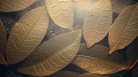 luxury leaf textures. incorporating these lush and lavish foliage patterns. Immerse yourself in a world of sophistication and natural beauty, enhancing your visuals with the finest leaf textures.の素材