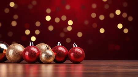 Christmas red background, perfect for holiday cards, advertisements, or social media posts. offers ample copy space to convey your warm wishes and spread the holiday spirit. the essence of Christmasの素材