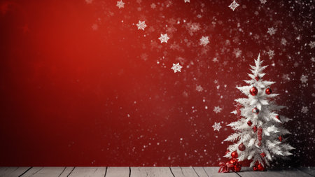 Christmas red background, perfect for holiday cards, advertisements, or social media posts. offers ample copy space to convey your warm wishes and spread the holiday spirit. the essence of Christmasの素材