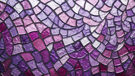 Discover the beauty of abstract patterns with our elegant Plum and Gray Mosaic Tiles design. Get inspired by the fusion of rich colors and intricate patterns in this unique abstract designの素材