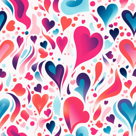 Discover the essence of love through abstract shapes and vibrant colors in our Valentine's Day-themed collection. Dive into a world of artistic representation where emotions take in unique patternsの素材