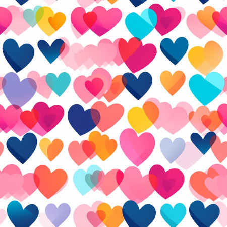 Valentine's Day gifting with our mesmerizing geometric heart patterns. Our collection showcases a diverse array of meticulously crafted geometric heart shapes in vibrant colors and varied sizesの素材