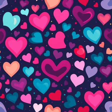 Express your affection with our exclusive Valentine's Day wrapping paper featuring a charming heart collage pattern. Perfect for gifts and surprises, this delightful paper is a symbol of loveの素材