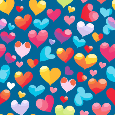 Discover exquisite patterns of repeating hearts, uniquely crafted for Valentine's Day. These exclusive designs make perfect wrapping for your heartfelt gifts, embodying love and romance.の素材