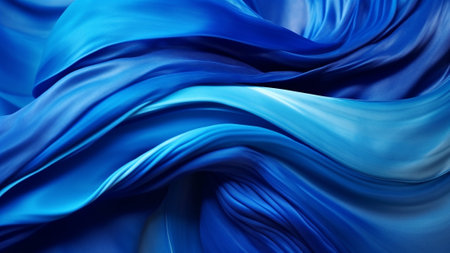 beauty of our abstract pattern fluid color waves Sapphire Blue and Silver. a sense of dynamic movement and tranquility. modern and sophisticated visual experience, perfect for backgrounds, printsの素材