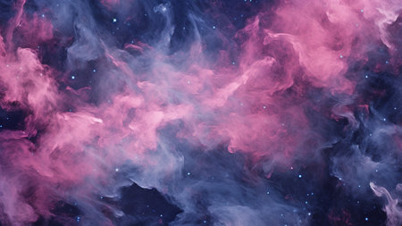 Nebula Pink and Midnight Indigo abstract pattern. This cosmic-themed background, inspired by swirling nebula patterns, brings a touch of the cosmos to your designs. Perfect for digital art, wallpapersの素材