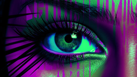 Neon Green and Digital Violet in this pixelated masterpiece. Our modern, digital-themed pattern. Ideal for backgrounds, designs, and artistic applications, a fresh and dynamic energy to any visualの素材