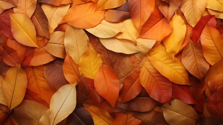 Autumn Leaves Gradient Blurs abstract arrangements transitioning from burnt orange to rich rust brown, Perfect for backgrounds, designs, and artistic compositions cozy beauty of the autumn season.の素材
