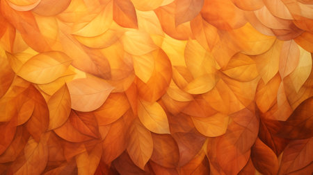 Autumn Leaves Gradient Blurs abstract arrangements transitioning from burnt orange to rich rust brown, Perfect for backgrounds, designs, and artistic compositions cozy beauty of the autumn season.の素材