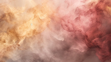 Golden Hour Gradient Blurs abstract arrangement transitioning from warm gold hues to subtle dusty rose tones. Explore the artistry of color blending with these captivating gradient blursの素材