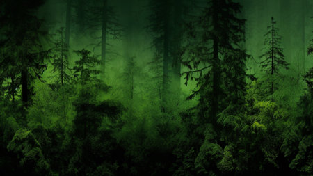abstract gradient blur series, featuring a mesmerizing transition from Dark Forest Green to Soft Moss.  tranquil essence of the forest to your creative projects, earthy hues and organic inspiration.の素材