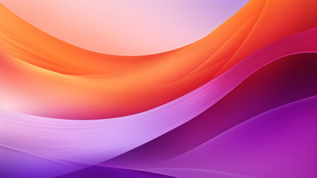 abstract gradient blur transition from fiery orange to mellow purple.  the warmth of a sunset, creating a visually stunning and harmonious display. Perfect for adding a touch of vibrant sophisticationの素材