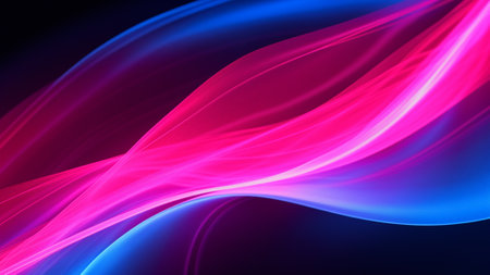 Electric Neon Gradient Blurs abstract arrangement transitioning seamlessly from Neon Pink to Electric Blue. Perfect for adding a bold and contemporary touch to your design projects.の素材