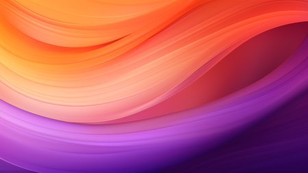 abstract gradient blur transition from fiery orange to mellow purple.  the warmth of a sunset, creating a visually stunning and harmonious display. Perfect for adding a touch of vibrant sophisticationの素材