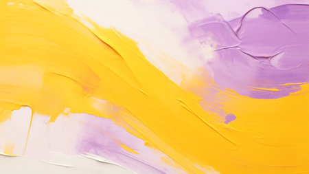 Lavender and Mustard Yellow in this abstract art piece. Our bold and expressive brush strokes create a visually stunning composition, perfect for adding a touch of modern elegance to your space.の素材