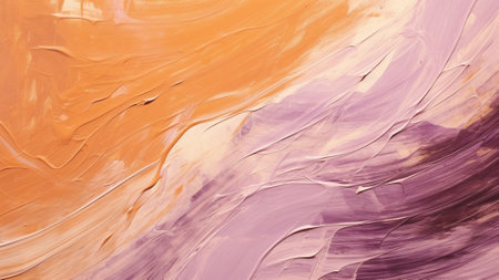 Lilac and Burnt Sienna abstract brush strokes. Our collection offers bold and expressive artwork, perfect for modern interiors. unique, contemporary art that blends the serenity of lilacの素材