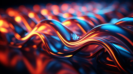 blend of Neon Coral and Turquoise Blue. This visually stunning design brings a modern and energetic touch to any project, perfect for backgrounds, digital art, or urban-inspired themesの素材