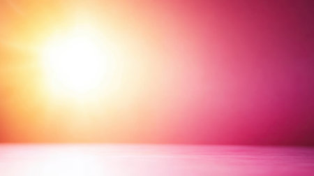 A Bright peachy pink and champagne gradient background with soft glowの素材