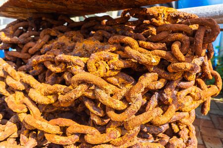 Remains of a marina await a taskの写真素材