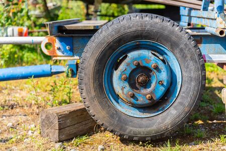 Remains of a marina await a taskの写真素材