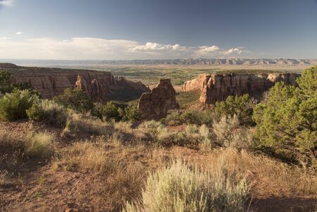 View of Colorado National Monument, USAの写真素材