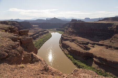 Colorado River as seen in Canyonlands National Park, Utah, USA.の写真素材