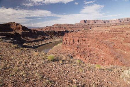 Colorado River as seen in Canyonlands National Park, Utah, USA.の写真素材
