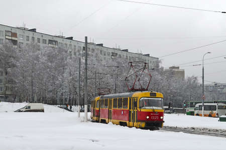Moscow tramのeditorial素材
