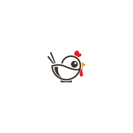 Bowl Chicken logoのイラスト素材