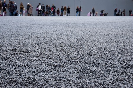 LONDON - OCTOBER 25: Piece by artist Ai Weiwei at Tate Modern was closed for interaction due to health concerns. October 25, 2010 in London, England.のeditorial素材