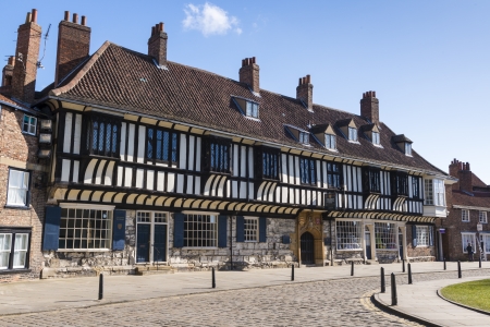 YORK, UK - MARCH 30: Facade of Saint William's College, founded in 1461. March 30, 2013 in York.のeditorial素材