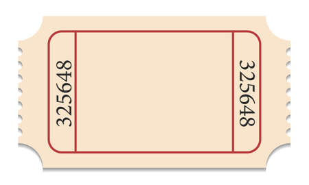 Ticket admit. Printable admit one ticket templates. Admit ticket entrance, show cinema festival illustration.のイラスト素材