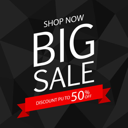 Special offer banner, hot sale, big sale, sale banner vector. Flash Sales banner template design for social media and website. Discount deal with special offer up to 50% off.のイラスト素材