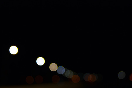 blurry night lightの写真素材
