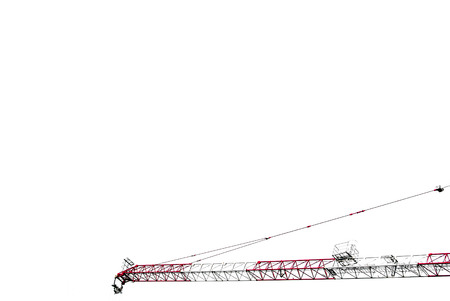 isolated craneの写真素材