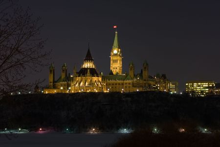Parliament Hill in Ottawa, Canada.の写真素材