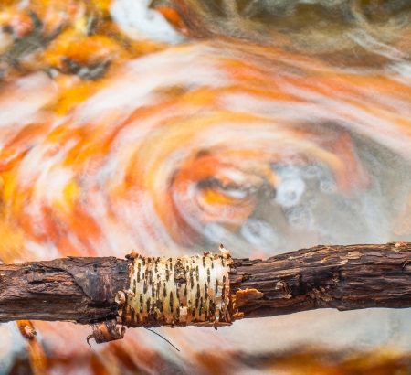 Colorful whirlpool in fallの写真素材