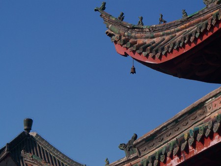 Roof of traditional Chinese buildingsの写真素材