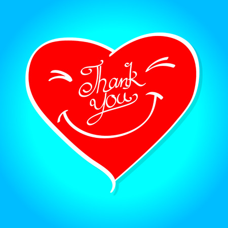 Thank You handwritten inscription. Hand drawn lettering. Thank You calligraphy. Thank you card. Vector illustration.のイラスト素材