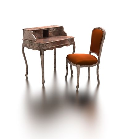 isolated copper Boudoir  の写真素材
