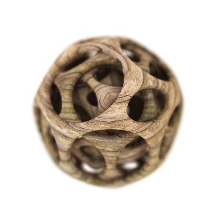 wooden spherical designer の写真素材