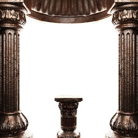 bronze column の写真素材