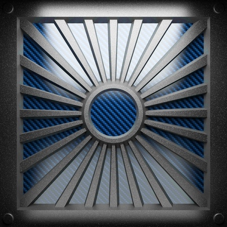 abstract plate made in 3D graphicsの写真素材