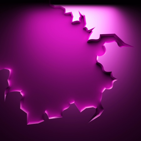 color abstract plate made in 3D graphicsの写真素材