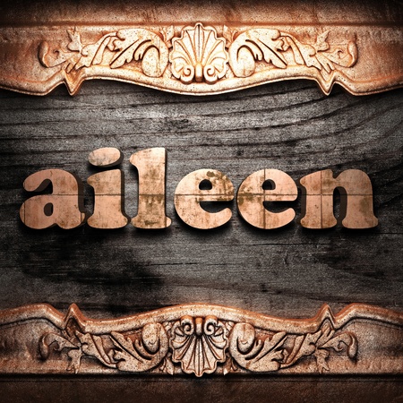 Golden word on wood の写真素材