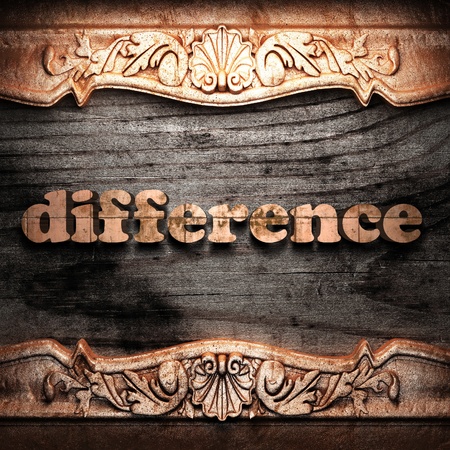 Golden word on wood の写真素材
