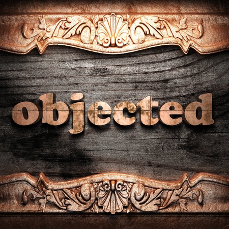 Golden word on wood Golden word on wood