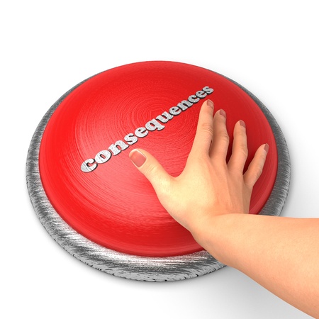 Hand pushing the buttonの写真素材