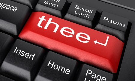 Word on keyboard made in 3Dの写真素材